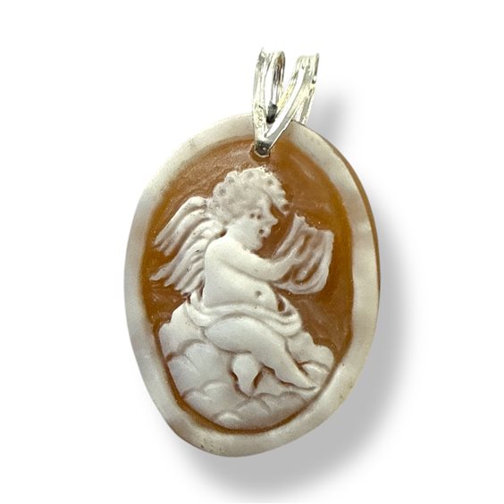 Pendant Mandile 1922 Woman Cammei  in Silver Conchiglia 2MCICM181 - 2MCICM181